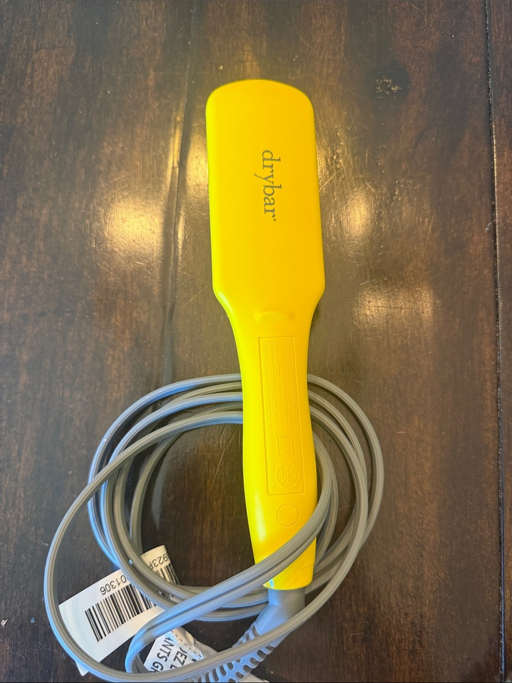 Drybar Yellow Styling Iron with Gray Power Cord
